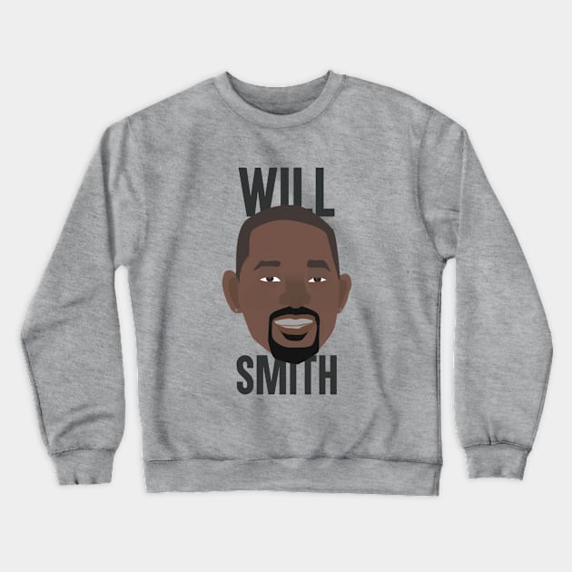 Will Smith Head Crewneck Sweatshirt by JorisLAQ